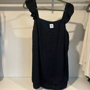 Cabi. Large. Midnight blue tank. 100% polyester.